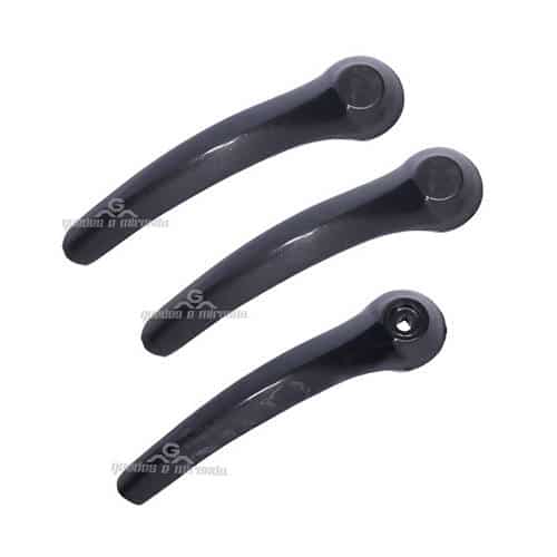 Maçaneta Interna Kombi até 1975 - Kit com 3 Preto Metal