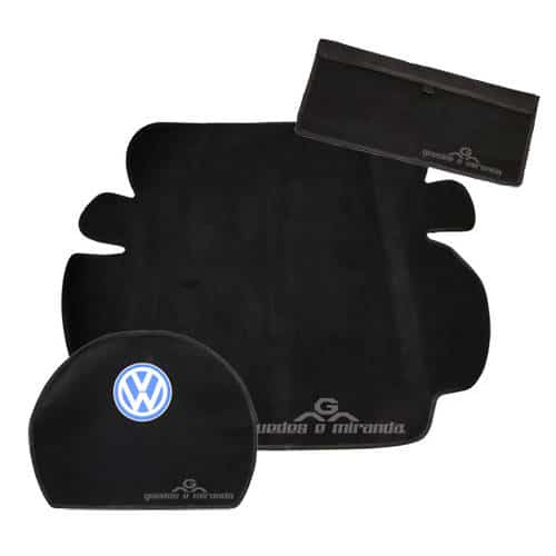 Forração Capô e Estepe Fusca 1975 /...  - Carpete Preto VW