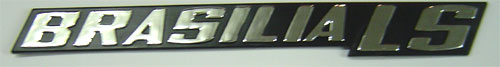 Emblema Brasilia LS - Plástico Cromado 1978 /1982