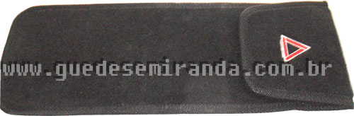 Bolsa de Carpete Bordada para o Triangulo de Segurança - PRETA