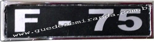 Emblema Lateral F75 - Plaquinha