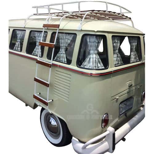 Escada do Bagageiro Com Degraus de Madeira Kombi até 1975