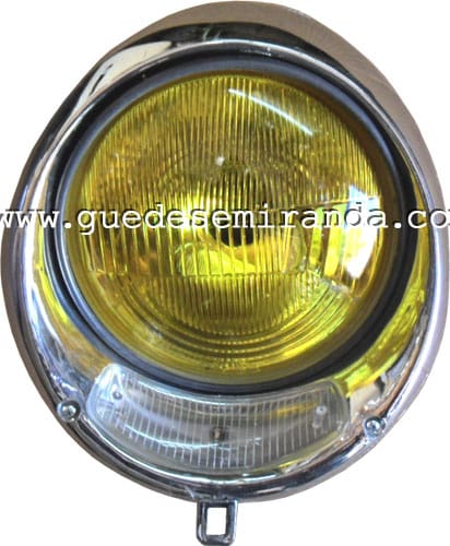Farol Tremendão Fusca até 1972 / Kombi até 1975 - Amarelo Completo JOGO