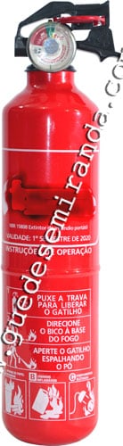 Extintor de Incêndio ABC 3 - MODELO FINO  - Validade 5 Anos