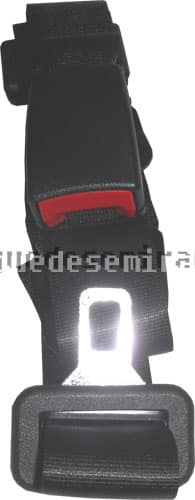 Cinto de Segurança 3 Pontas com Fecho Simples - Kombi - PRETO