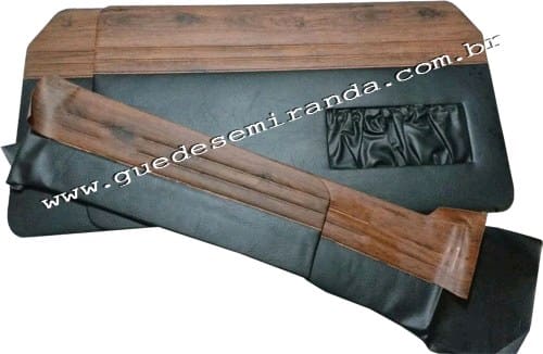 Forração Lateral Variant - Jogo com 9 Peças - PRETO COM JACARANDÁ