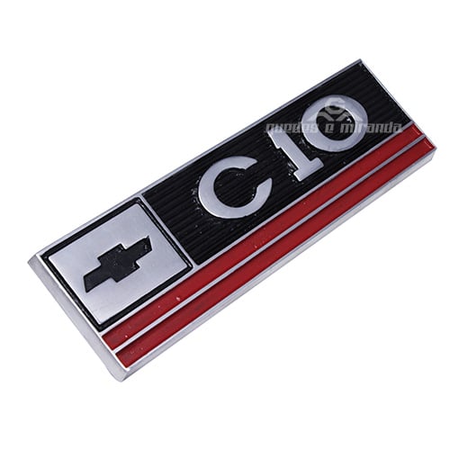 Emblema Lateral Retangular C10 Antiga