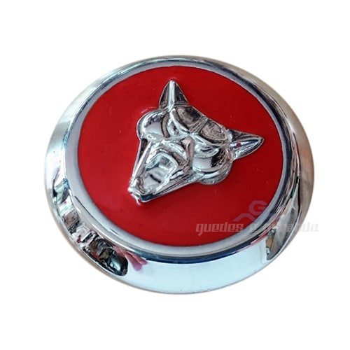 Calota para Roda de Puma - CROMADA COM DETALHE VERMELHO - UNIDADE