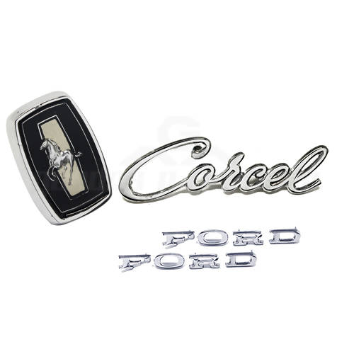 Emblema Corcel I 1973 / 1977 - KIT COM 4 EMBLEMAS