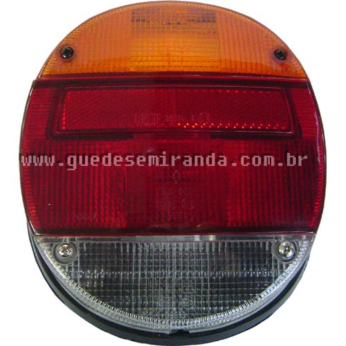 Lanterna Traseira Completa do Fusca 1979 / 1996 FAFÁ - ACRÍLICO TRICOLOR