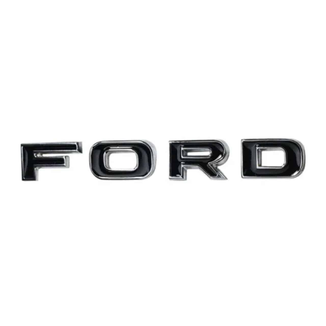 Emblema Capô e Tampa Traseira Corcel I 1969 / 1972 - FORD Preto / Cromado
