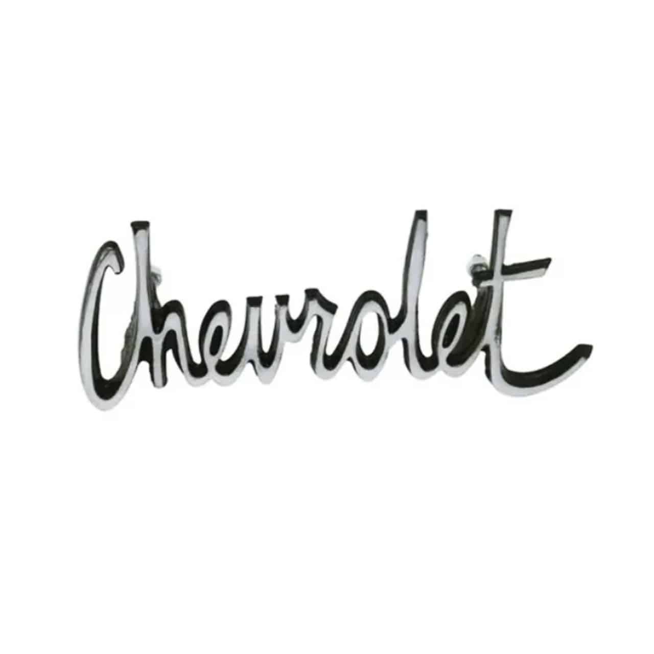 Emblema Chevrolet Manuscrito para Grade - Opala e C10/ Veraneio/ D10...