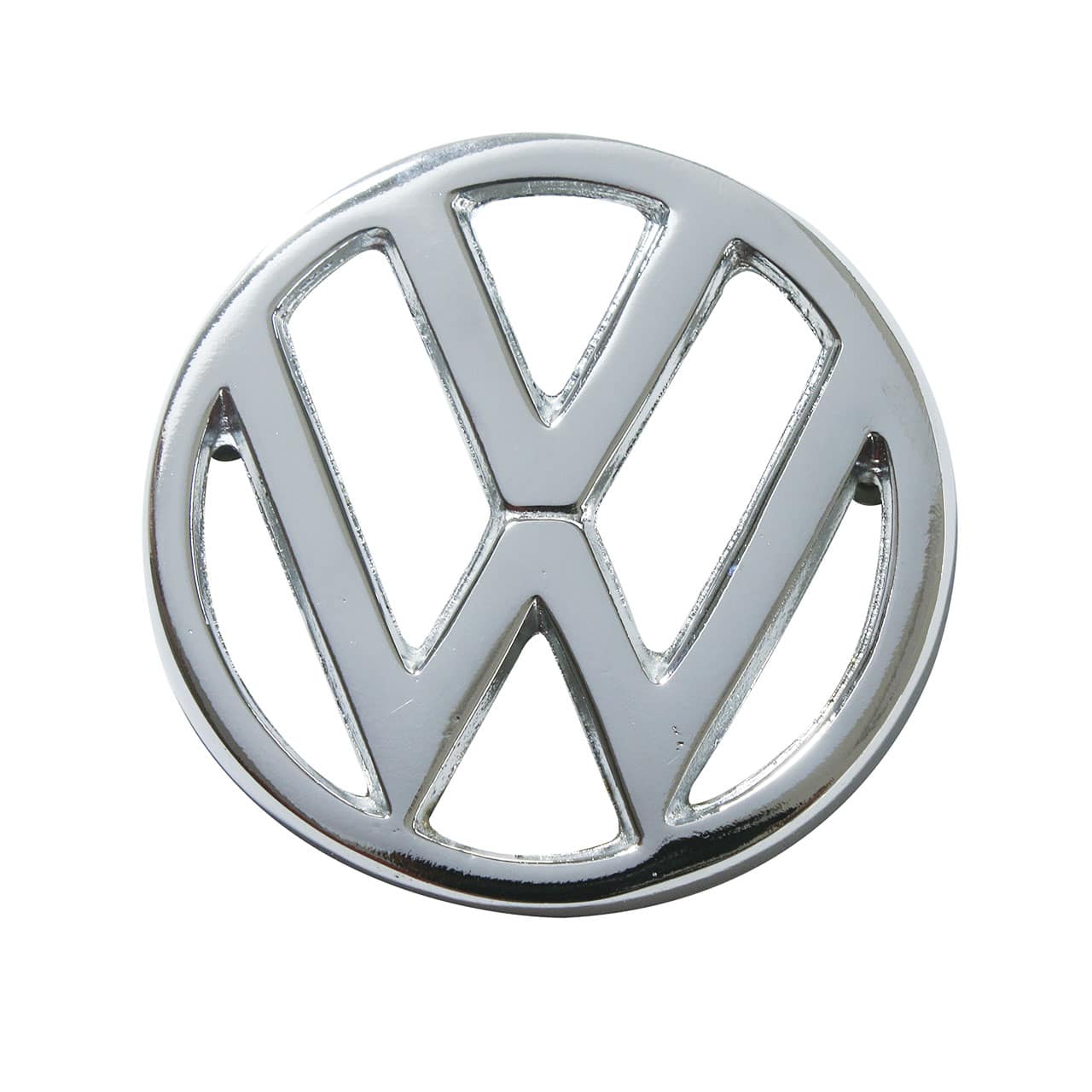 Emblema Volkswagen Painel Frontal Capô Brasilia 1978 / 1982 - ALUMÍNIO CROMADO