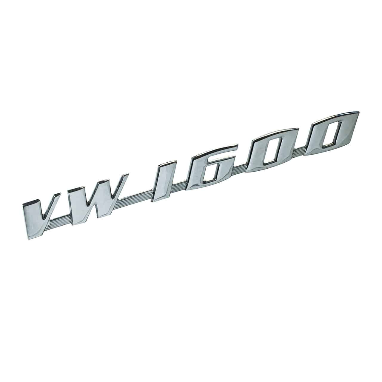 Emblema VW1600 para Variant / TL / Karmann Ghia / Zé do Caixão *Cromado