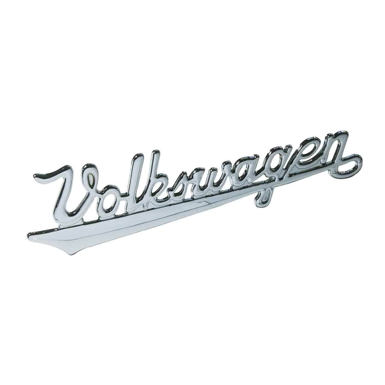 Emblema Volkswagen Manuscrito - ALUMÍNIO FUNDIDO