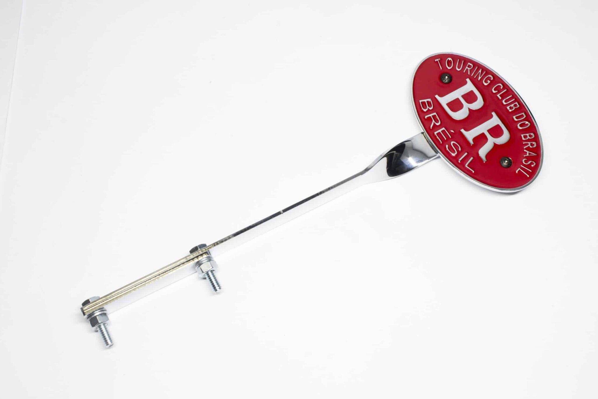 Emblema BR Touring Fusca Com Suporte de Fixação - VERMELHO