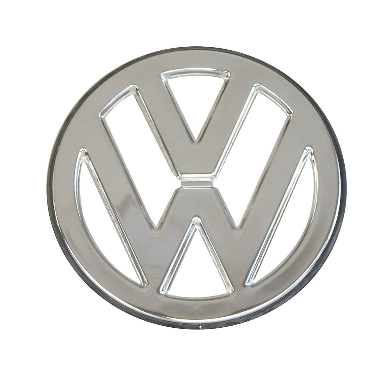 Emblema Frontal da Kombi Luxo até 1975 - ALUMÍNIO ESTAMPADO COM ACABAMENTO