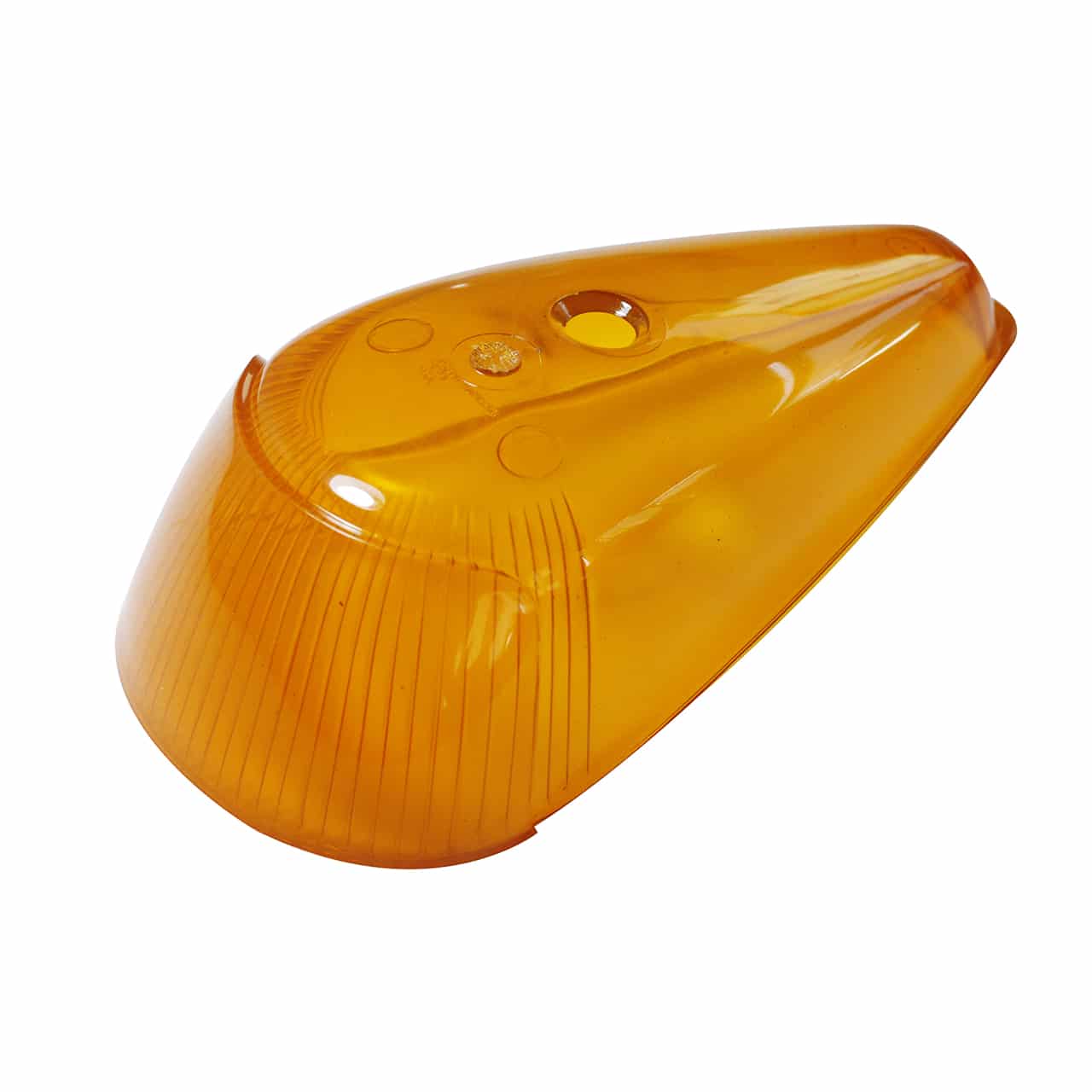 Lente Lanterna Dianteira Acrílico Fusca 1965 / 1970 - SORRISO CURTO - LARANJA