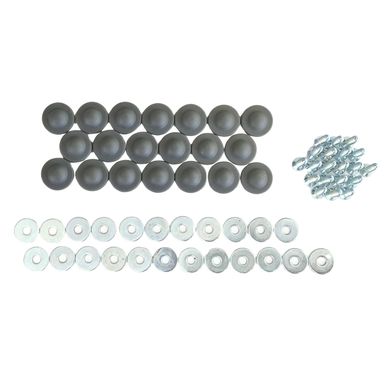 Parafusos para Forração Lateral Cinza - KIT 20 PEÇAS