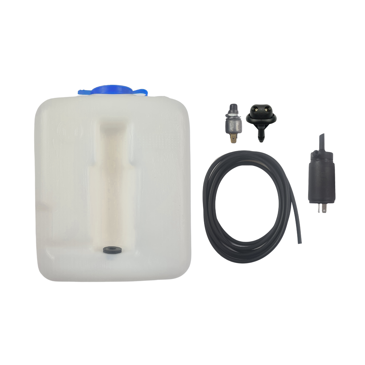Kit de Limpador de Parabrisa Elétrico Fusca 5 itens - Brucutu PRETO
