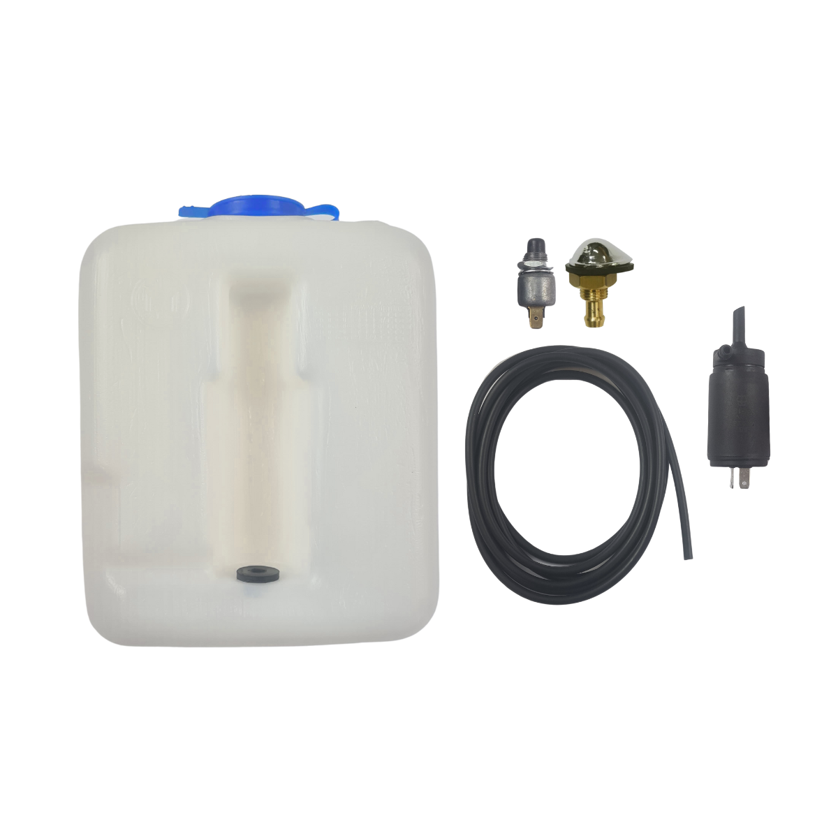 Kit de Limpador de Parabrisa Elétrico Fusca - 5 Itens - Brucutu GOTA CROMADO