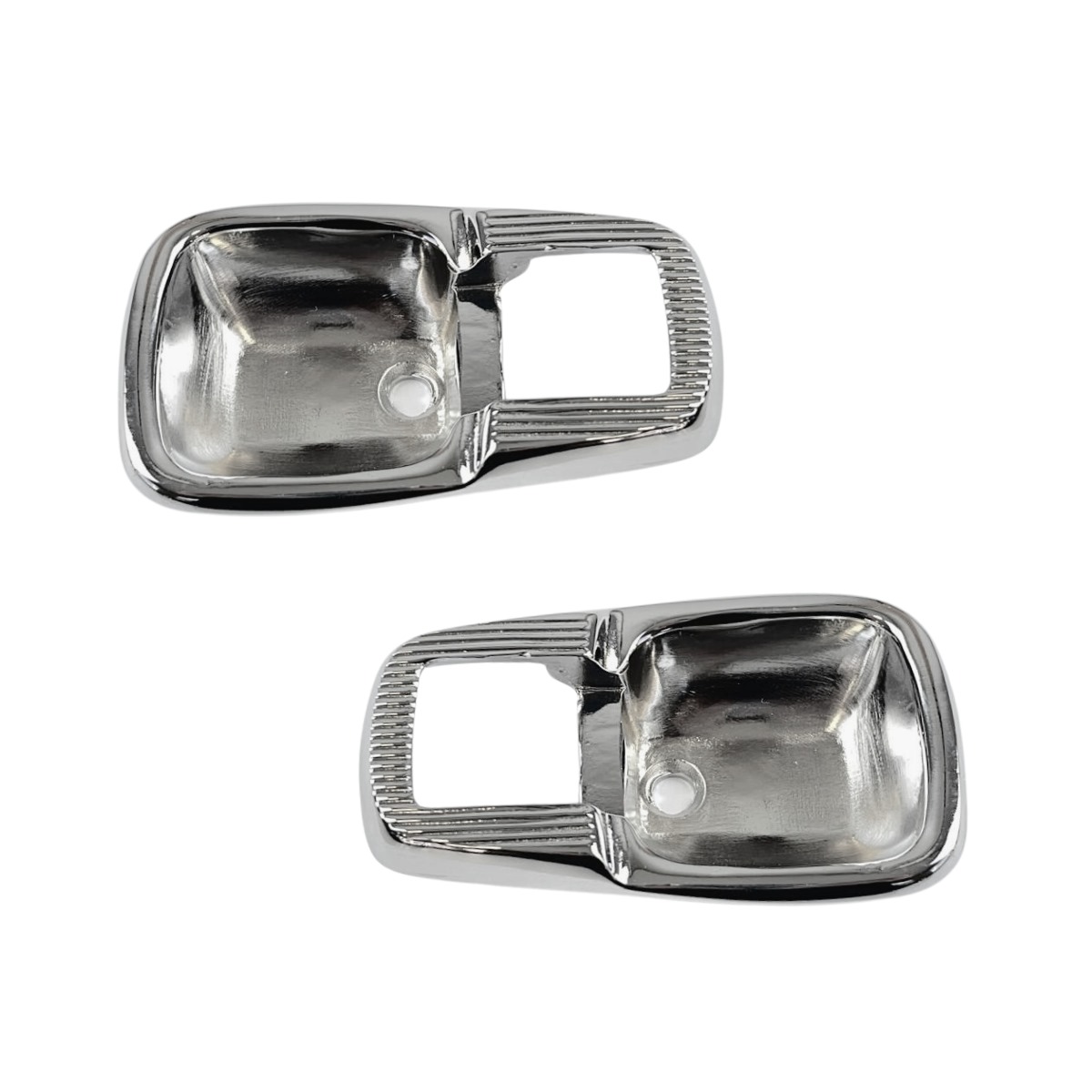 Concha cromada maçaneta em metal Fusca PAR (2)