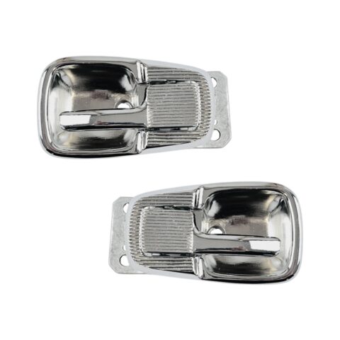 PAR MAÇANETA INTERNA CROMADA FUSCA COM CONCHA METAL