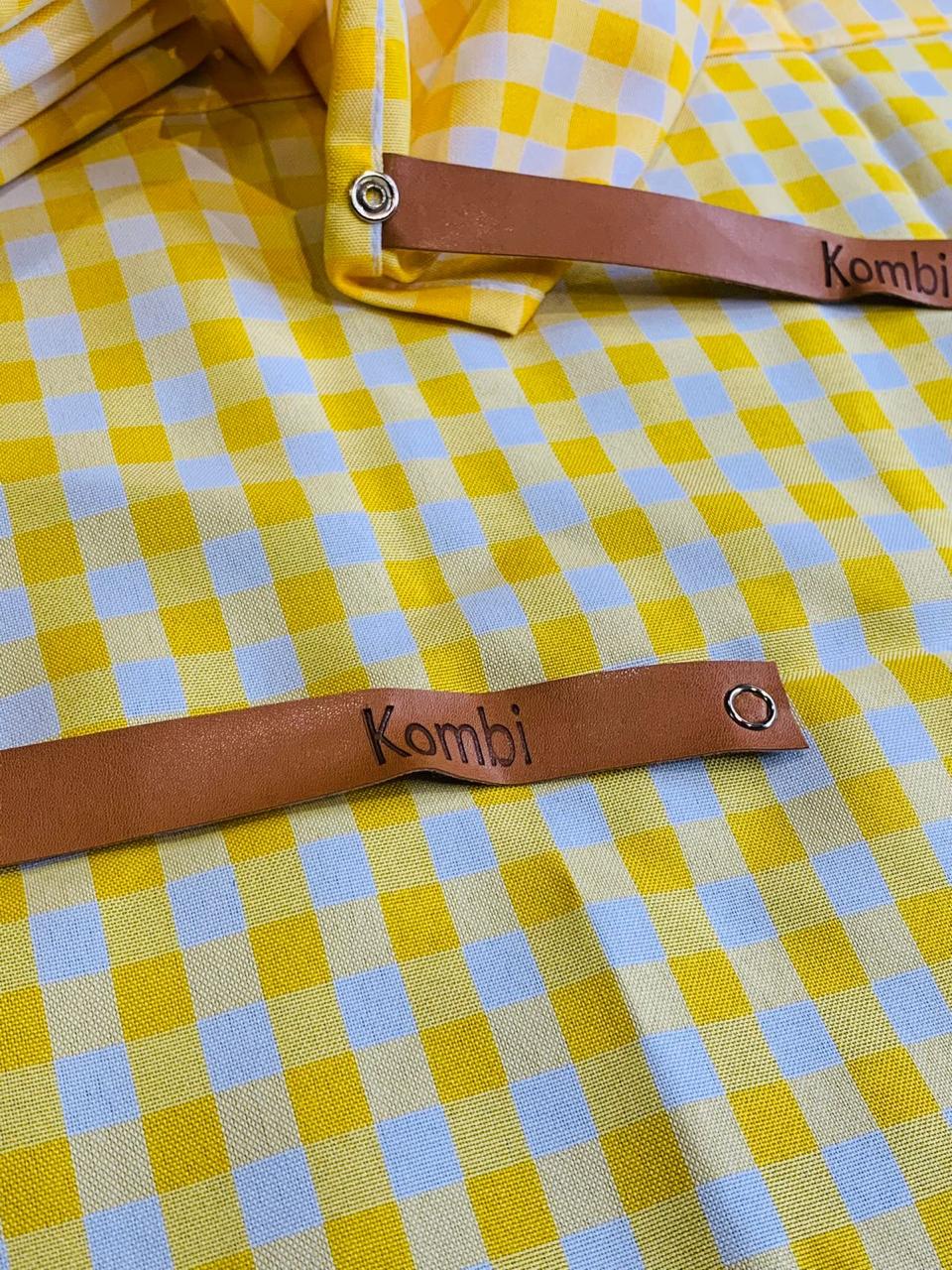 Cortina para Kombi até 1975 e Kombi Clipper até 1996 (teto baixo) – Jogo – Xadrez Amarelo