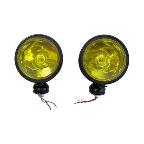 FAROL DE MILHA 940 PRETO AMARELO LISO (6)