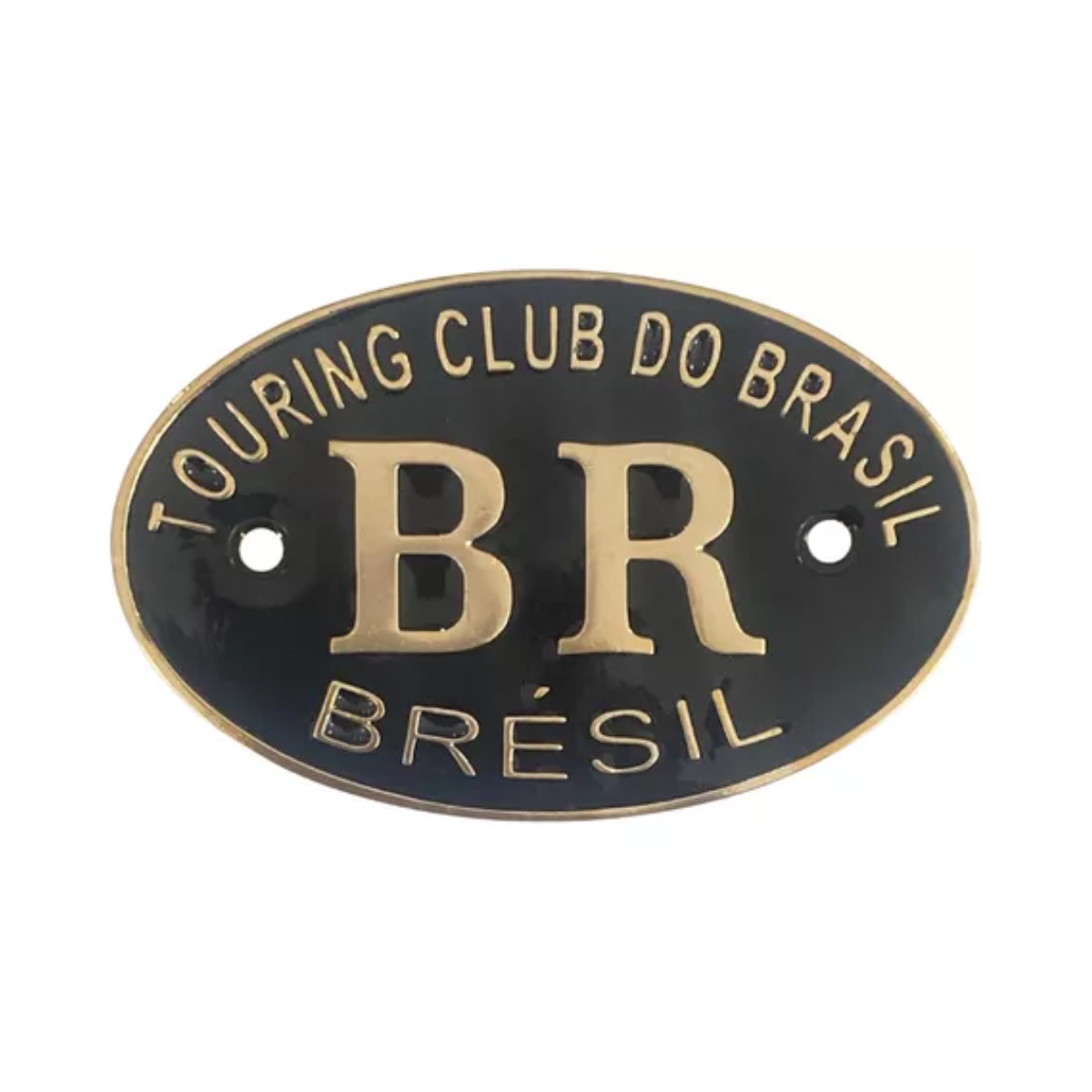 Emblema BR Touring - Resinado Preto com Dourado