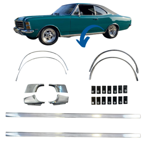 KIT DE FRISOS LATERAIS OPALA COM GRAMPO (2)