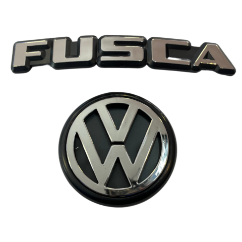 KIT EMBLEMA FUSCA COM LOGO VW ITAMAR