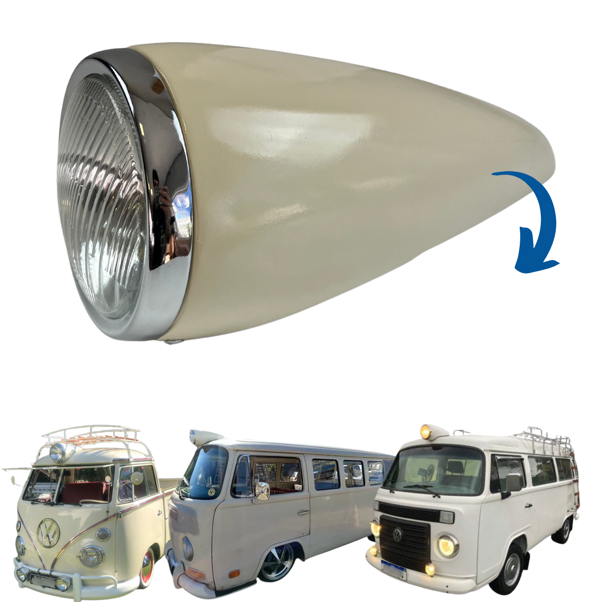 Farol Ciclope Kombi 1959 / 2014 – CRISTAL