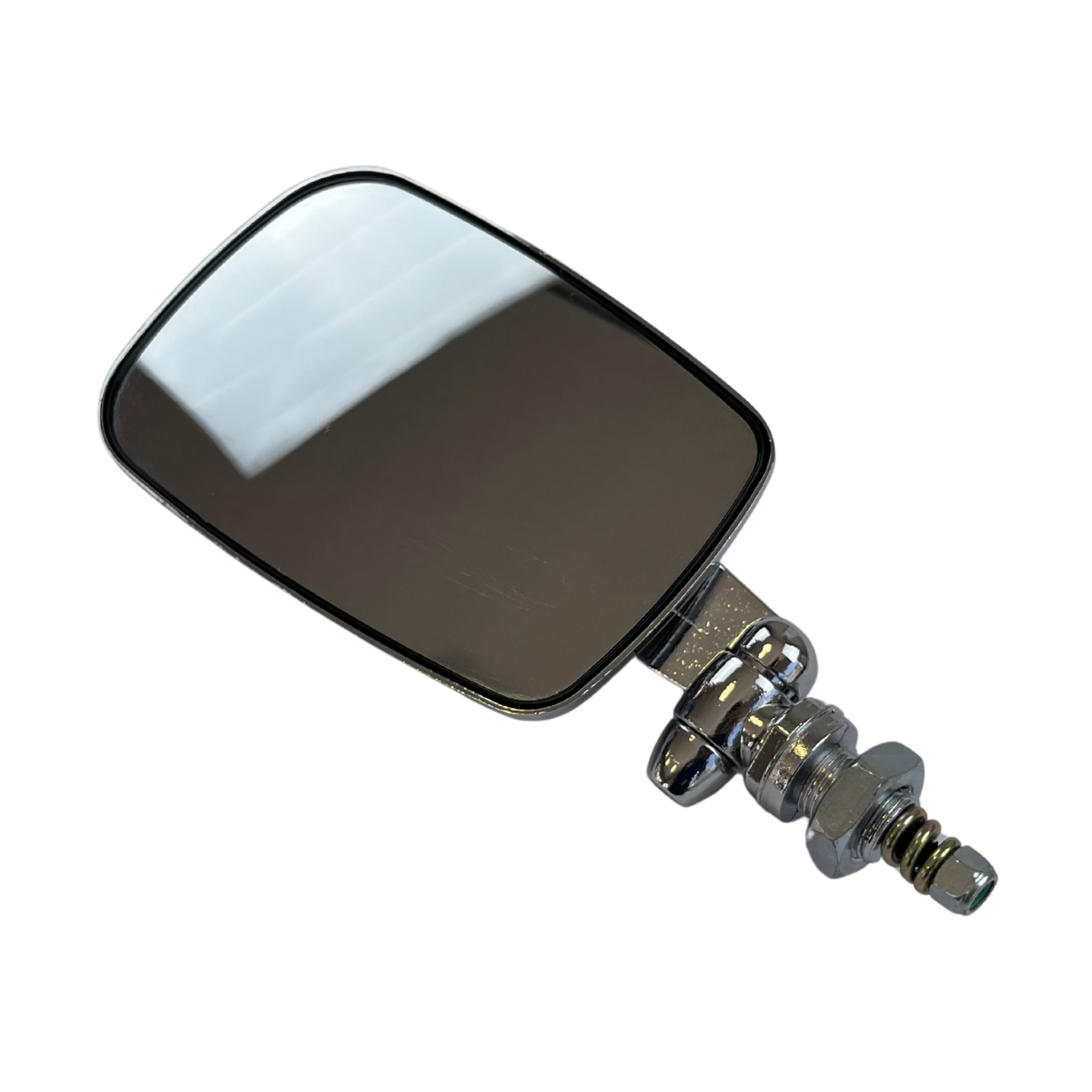 RETROVISOR EXTERNO FUSCA MEXICANO CROMADO BRAÇO CURTO CONVEXO PRATA (17)