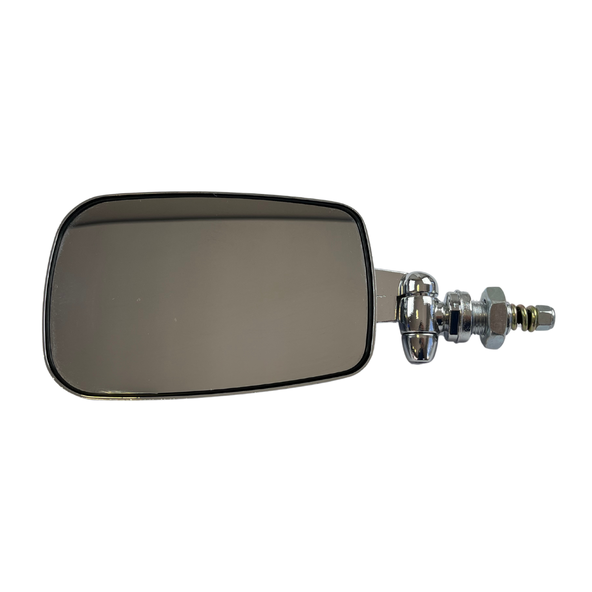 RETROVISOR EXTERNO FUSCA MEXICANO CROMADO BRAÇO CURTO CONVEXO PRATA (2)