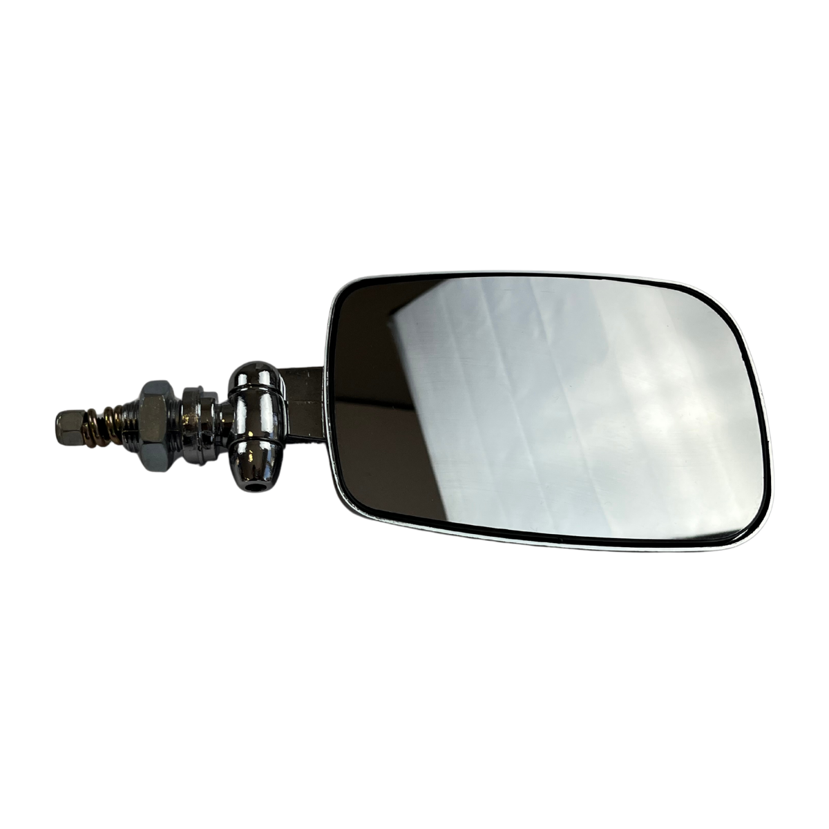 RETROVISOR EXTERNO FUSCA MEXICANO CROMADO BRAÇO CURTO CONVEXO PRATA (9)
