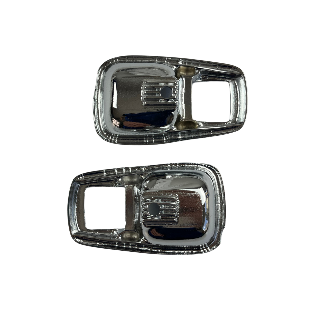 Concha Maçaneta Interna Fusca 1978 a 1996 / Brasilia / Variant / TL / Puma / Kombi / Gol – METAL CROMADO – PAR