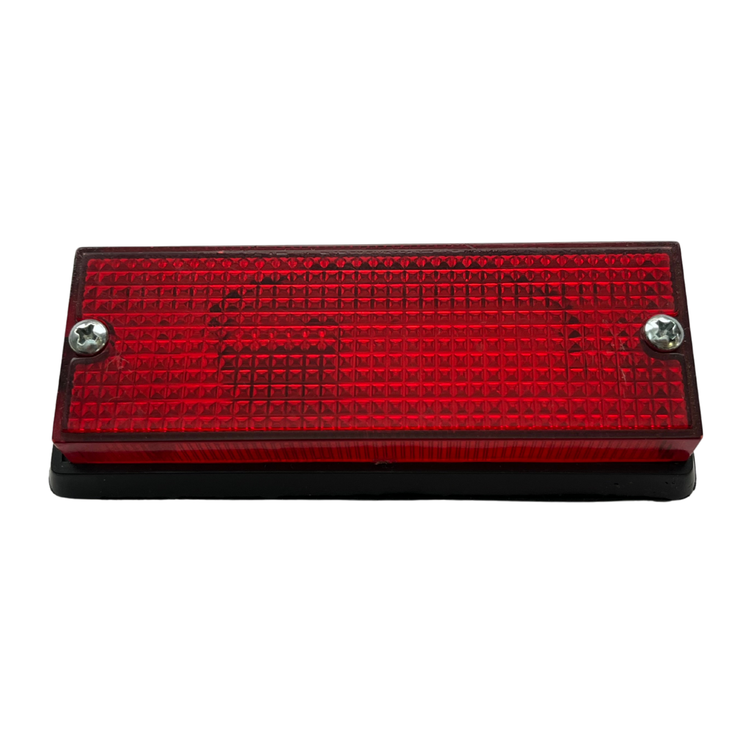 Lanterna Retangular Universal Adaptação - VERMELHO