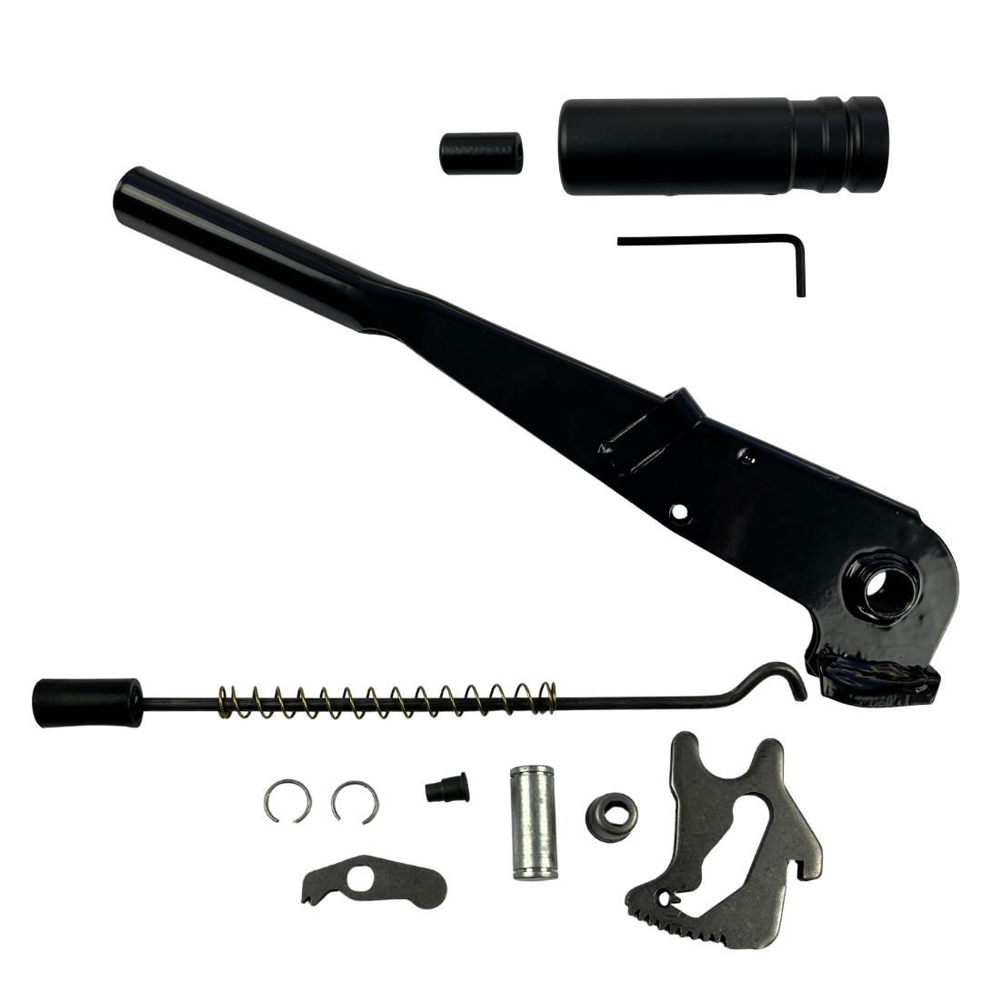 Alavanca do Freio de Mão Fusca / Brasilia / Variant – PRETO COMPLETO com reparo botão e manopla