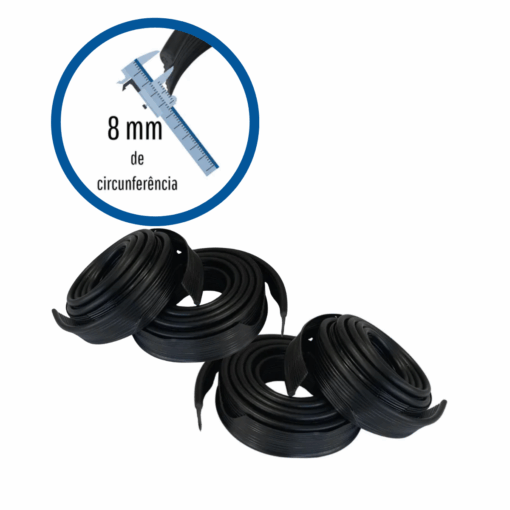 Galão Paralama Fusca – Tipo Original JOGO PRETO – Debrun