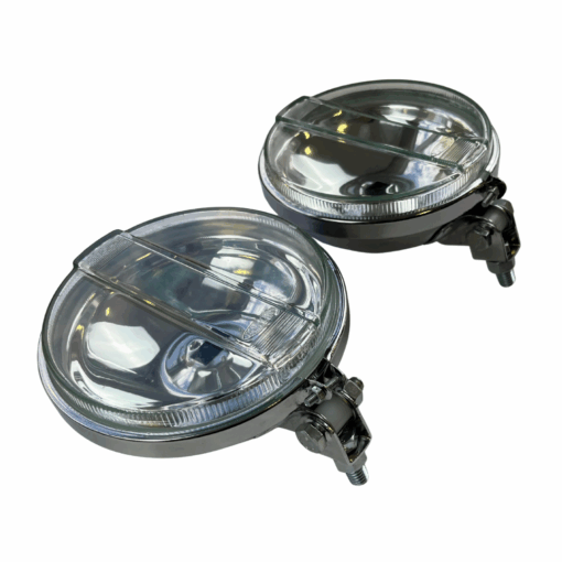 FAROL DE MILHA 661 CROMADO LENTE CRISTAL LISA (2)