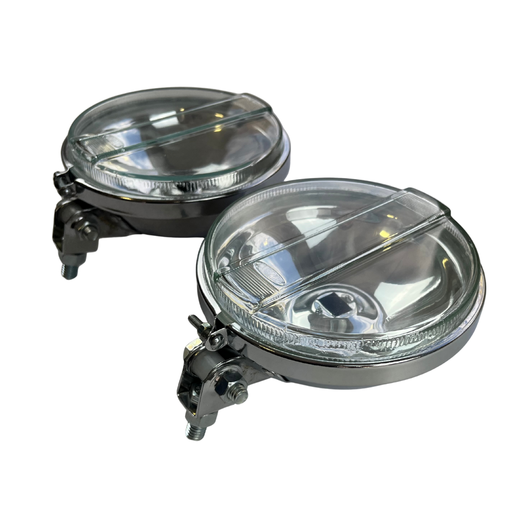 FAROL DE MILHA 661 CROMADO LENTE CRISTAL LISA (3)