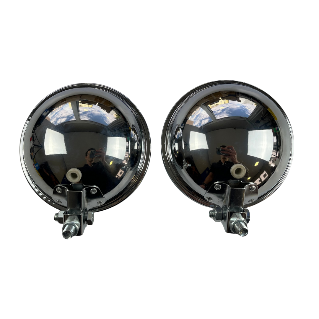 FAROL DE MILHA 661 CROMADO LENTE CRISTAL LISA (5)