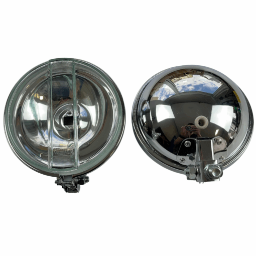 FAROL DE MILHA 661 CROMADO LENTE CRISTAL LISA (6)