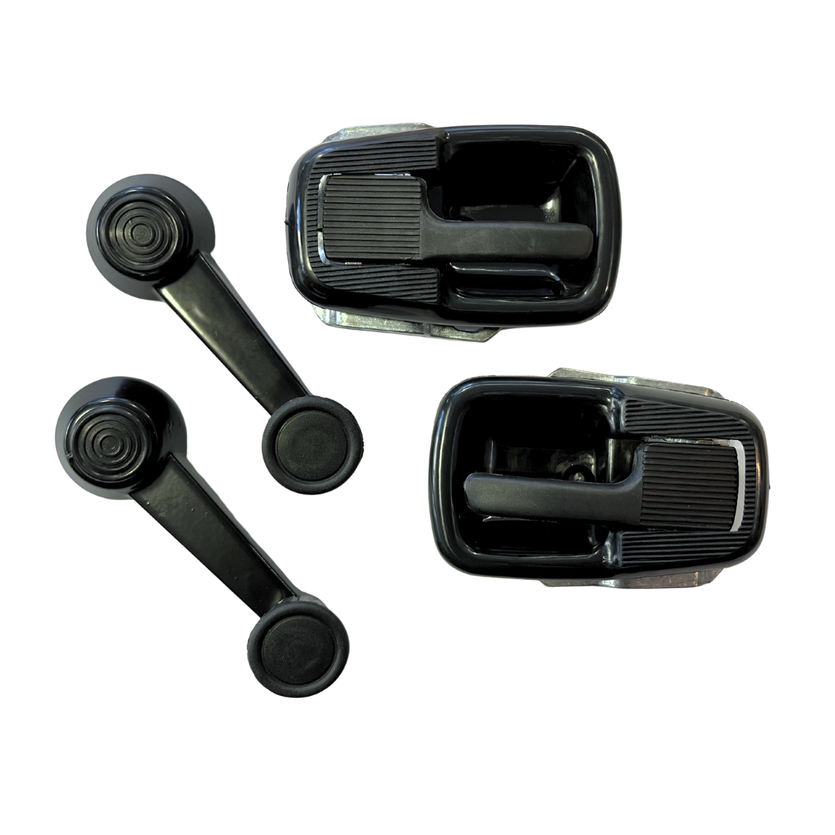 Kit Maçaneta Interna e Manivela Kombi Clipper 1976 até 2014 - Preto