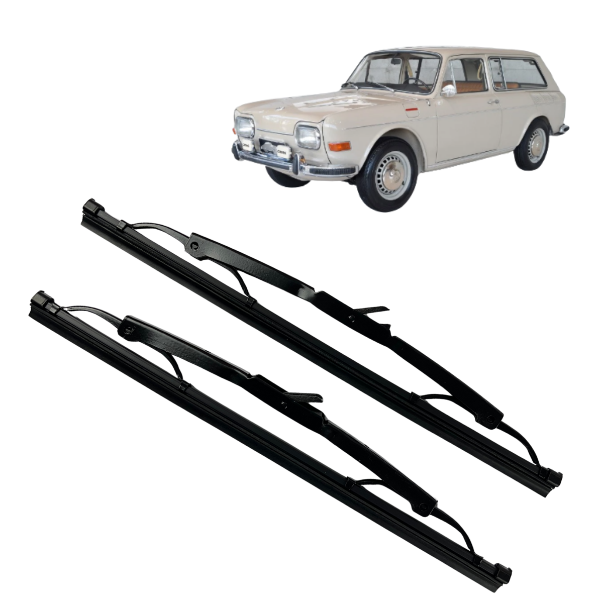 Palheta de Limpador Karmann Ghia /  Variant 1969 / 1972 - Encaixe Gancho
