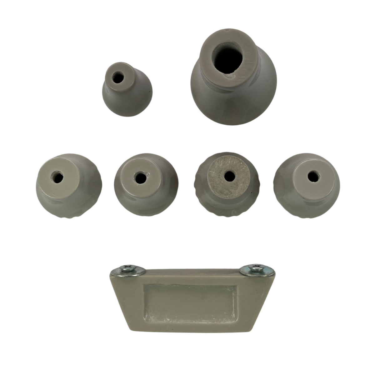 KIT BOTÃO PAINEL C10 CINZA 7 PEÇAS (5)