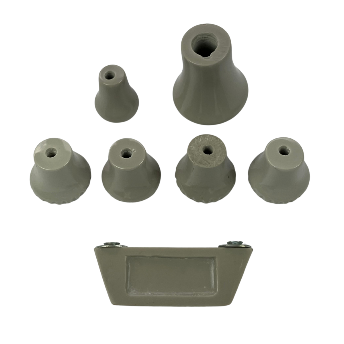 KIT BOTÃO PAINEL C10 CINZA 7 PEÇAS (8)