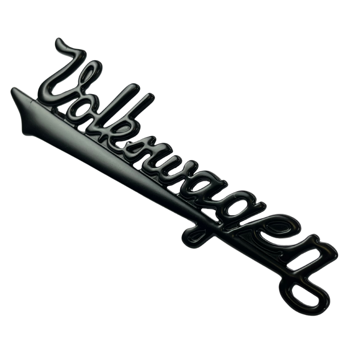 Emblema Volkswagen Manuscrito – ALUMÍNIO FUNDIDO PRETO