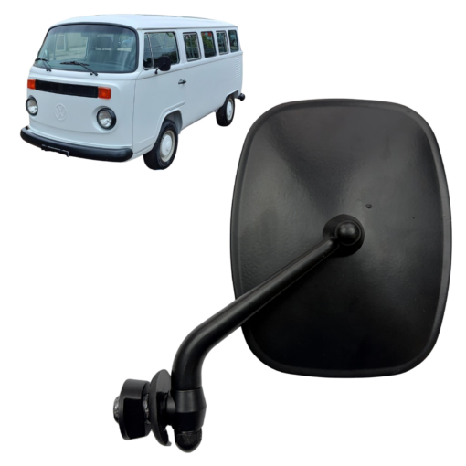 RETROVISOR KOMBI CLIPPER METAL PRETO LADO ESQUERDO (8)